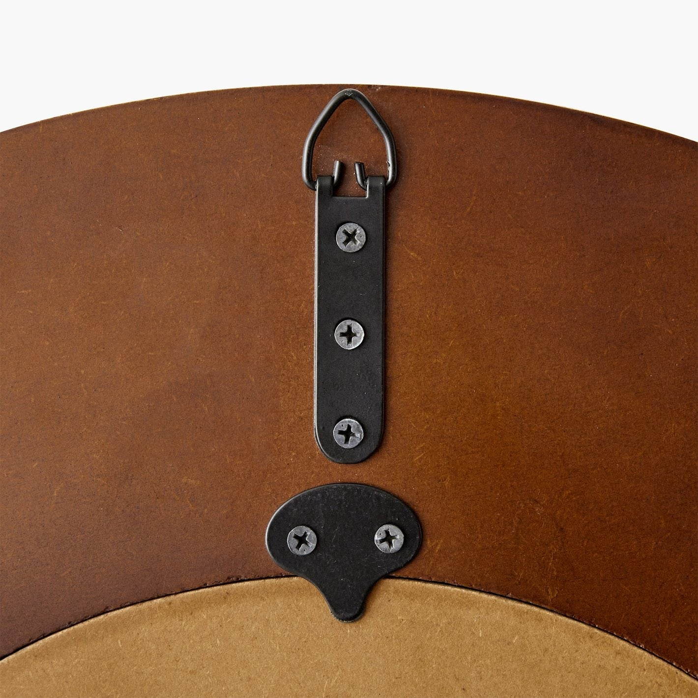 Designer Accent Mirror with Carved Wood and Black Panels