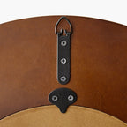 Designer Accent Mirror with Carved Wood and Black Panels