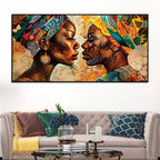 Designer African Culture Canvas Wall Painting