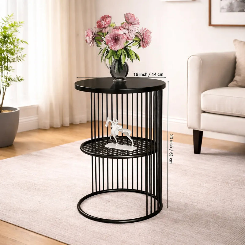 designer-art-classic-black-finish-half-caged-coffee-round-side-table