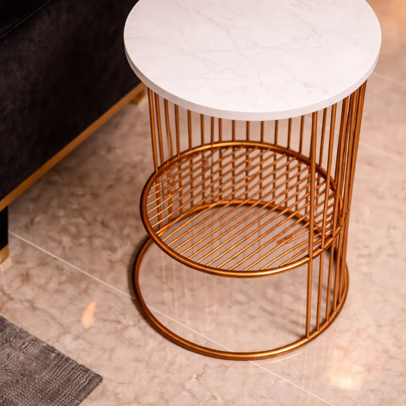 designer-art-copper-half-caged-white-with-marble-coffee-round-side-table-1