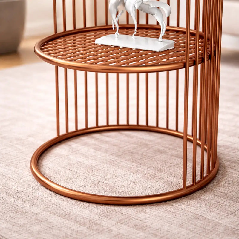 designer-art-copper-half-caged-white-with-marble-coffee-round-side-table-1
