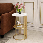 designer-art-copper-half-caged-white-with-marble-coffee-round-side-table