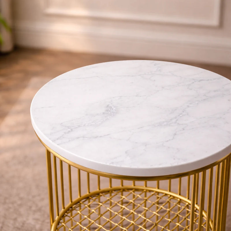 designer-art-copper-half-caged-white-with-marble-coffee-round-side-table
