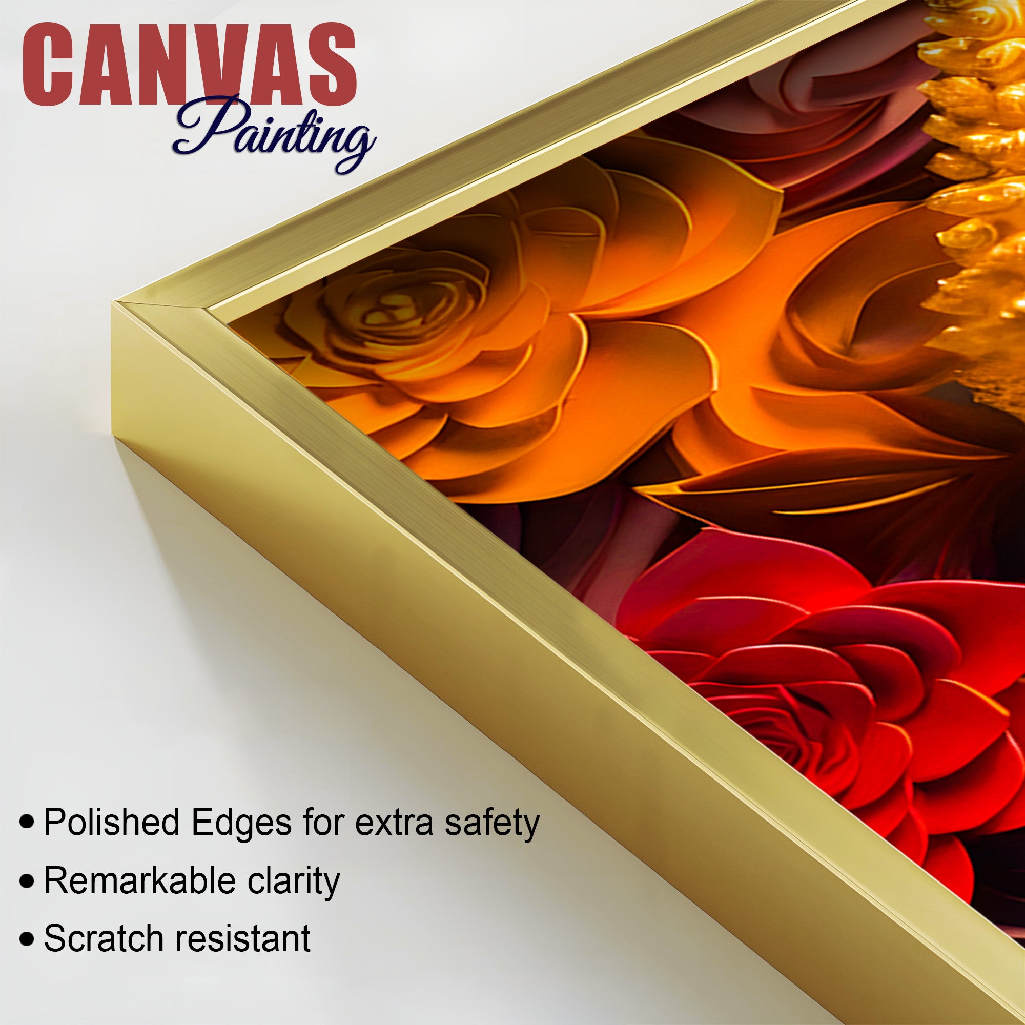 Designer Buddha Canvas Wall Painting for Stylish Decor