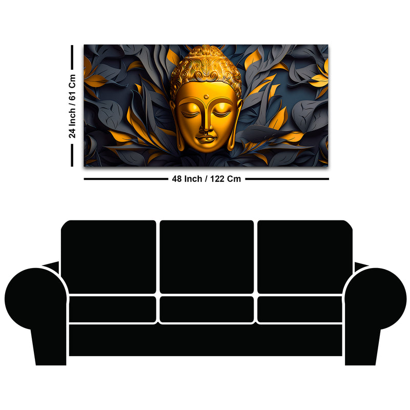 Designer Buddha Wall Painting for Luxury Décor