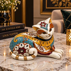 Designer Cat Figurine Showpiece for Table & Shelf Decoration