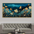 Designer Floral Canvas Wall Art Painting for Home & Office Décor