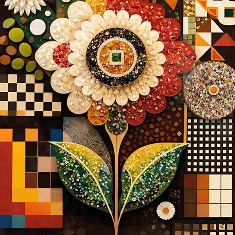 designer-floral-mosaic-pattern-floating-frame-crystal-wall-painting-set-of-3