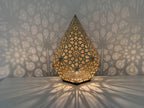 Designer Floral Shadow Casting Table Light