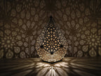 Designer Floral Shadow Casting Table Light
