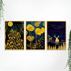 Designer Forest Canvas Wall Painting Set of Three