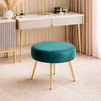 designer-green-velvet-vanity-seat-with-sturdy-golden-legs
