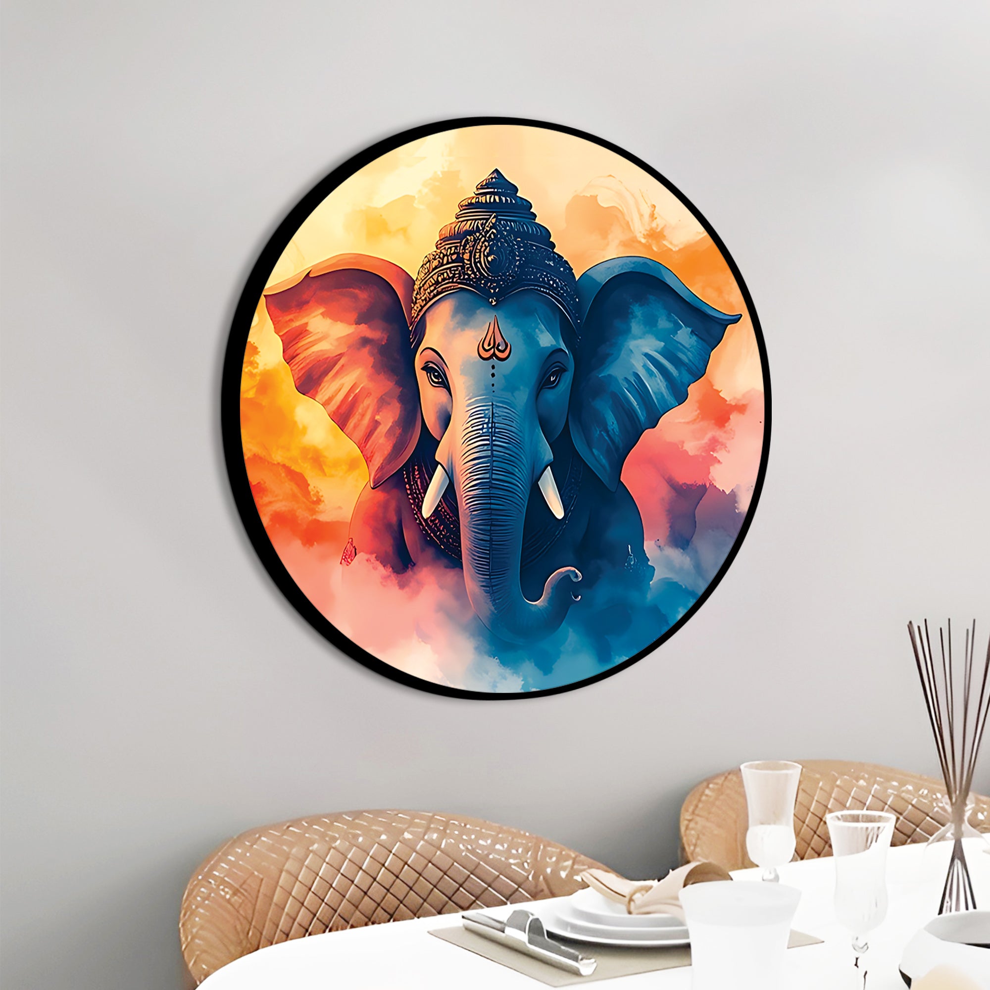 Designer Hindu Ganesha Painting
