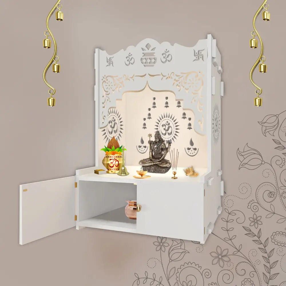 White MDF Wood Temple