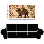 Designer Indian Elephant Canvas Wall Art Royal Painting