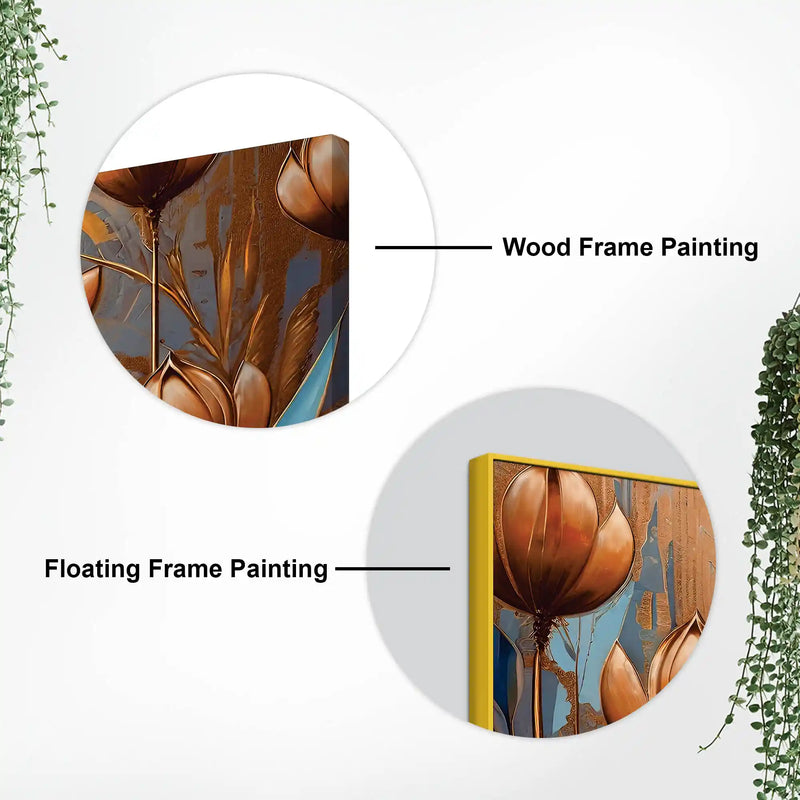 Designer Lotus Flower Canvas Painting for Modern Home