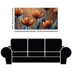Designer Lotus Flower Canvas Painting for Modern Home