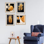 Designer Modern Wall Art Frame Set of 4 for Stylish Home Decoration