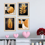 Designer Modern Wall Art Frame Set of 4 for Stylish Home Decoration