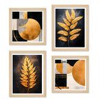 Designer Modern Wall Art Frame Set of 4 for Stylish Home Decoration