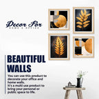 Designer Modern Wall Art Frame Set of 4 for Stylish Home Decoration