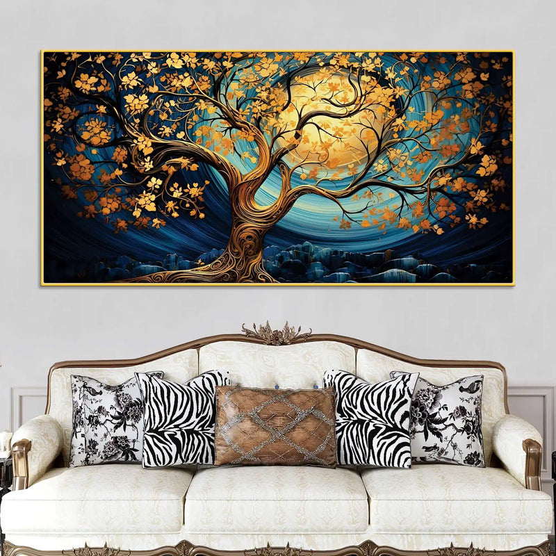 Designer Moonlight Canvas Wall Painting for Home Interiors