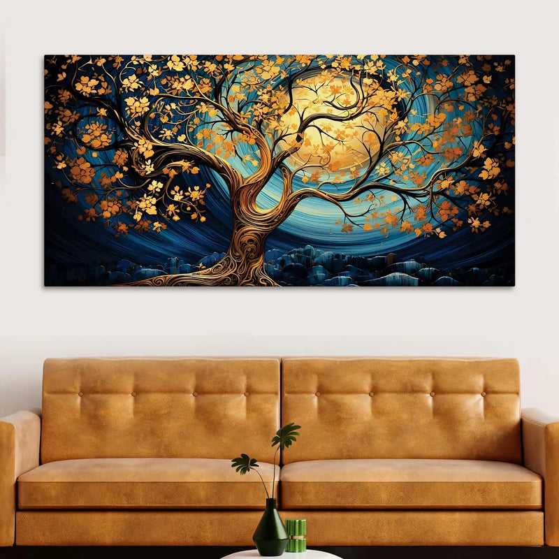 Designer Moonlight Canvas Wall Painting for Home Interiors