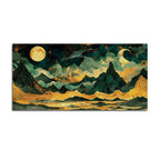 Designer Moonlit Mountain Canvas Painting