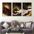 Designer Nature Art Canvas Wall Painting Set of Three