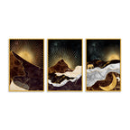 Designer Nature Art Canvas Wall Painting Set of Three