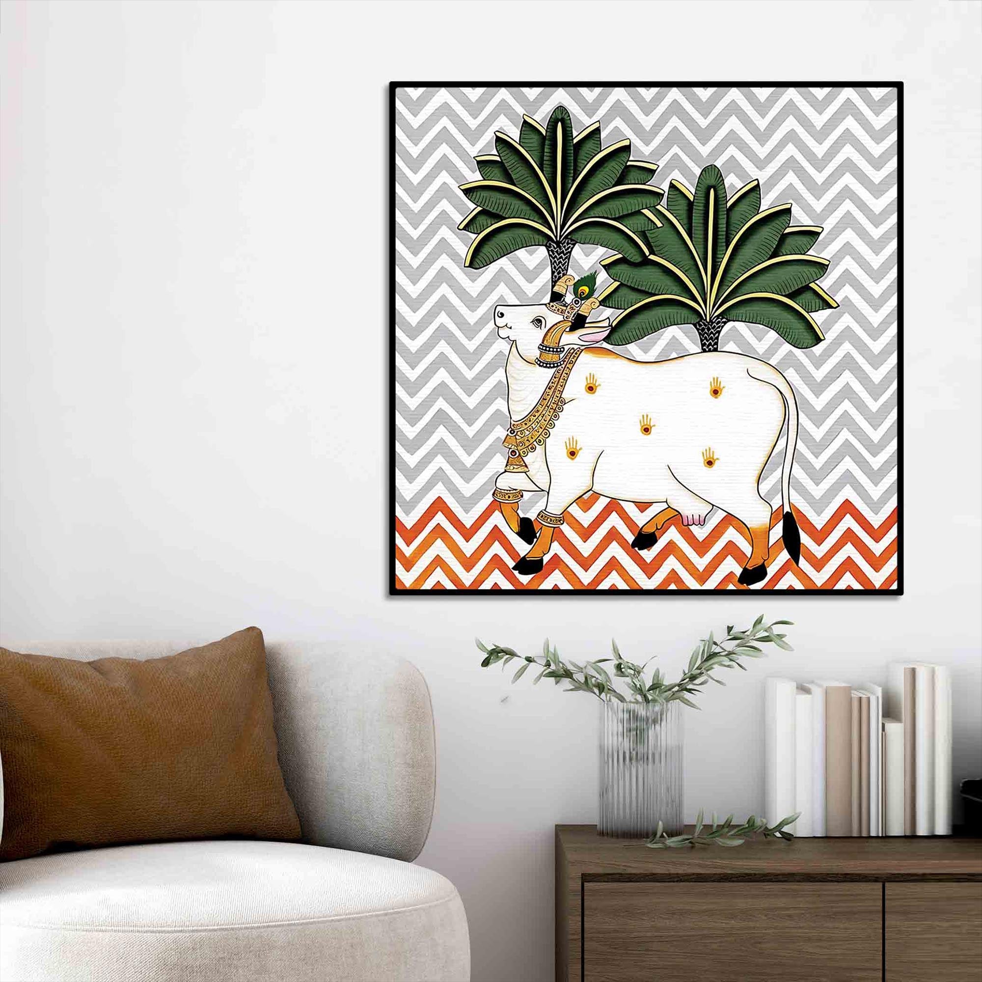 designer-pichwai-cow-painting-modern-indian-wall-art-decor