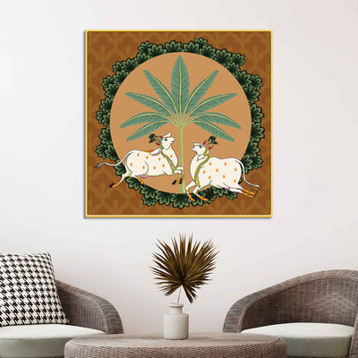 designer-pichwai-cow-pair-painting-positive-home-decor-painting
