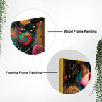 Designer Pink Rose Abstract Canvas Wall Painting for Luxury Interiors