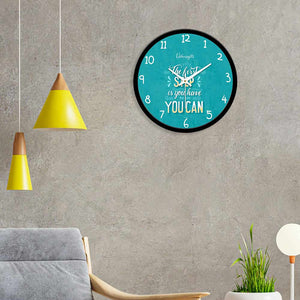 Designer Printed Motivational Quotes Wall Clock