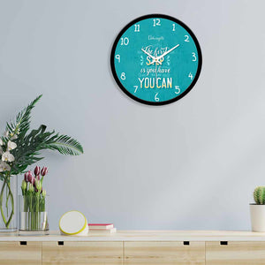 Designer Printed Motivational Quotes Wall Clock