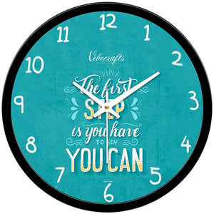 Designer Printed Motivational Quotes Wall Clock