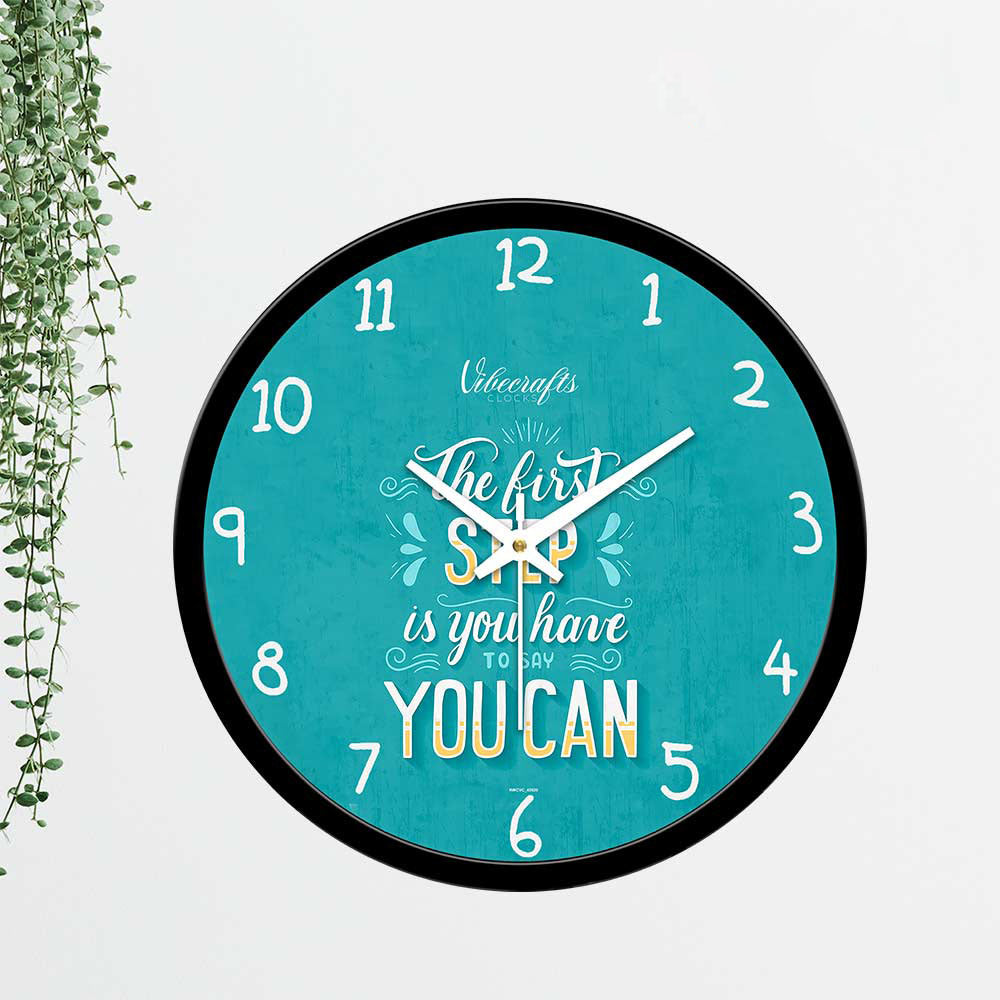 Designer Printed Motivational Quotes Wall Clock