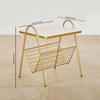 Designer Square Shape White Marble Side Table