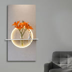  designer-round-led-wall-decor-with-display-shelf