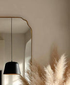 Designer Wall Mirror with Gold Border | Modern Vanity & Living Room Décor
