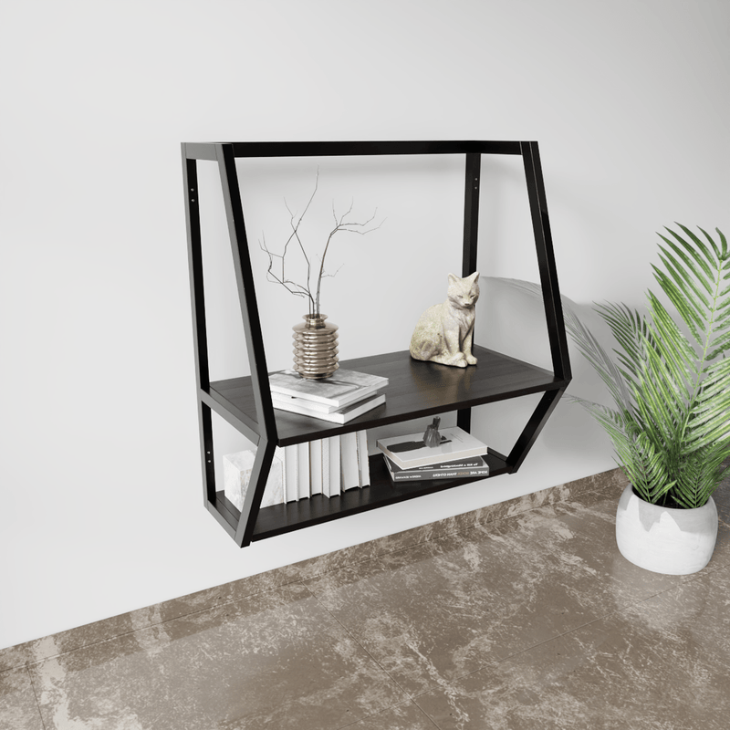 Designer Wooden Wall Mounted Desk for Books & Decor
