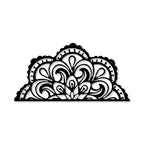 Devided Mandal Pattern Design Metal Art Wall Decor
