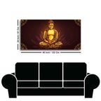 Devotional Buddha Meditating Canvas Wall Painting