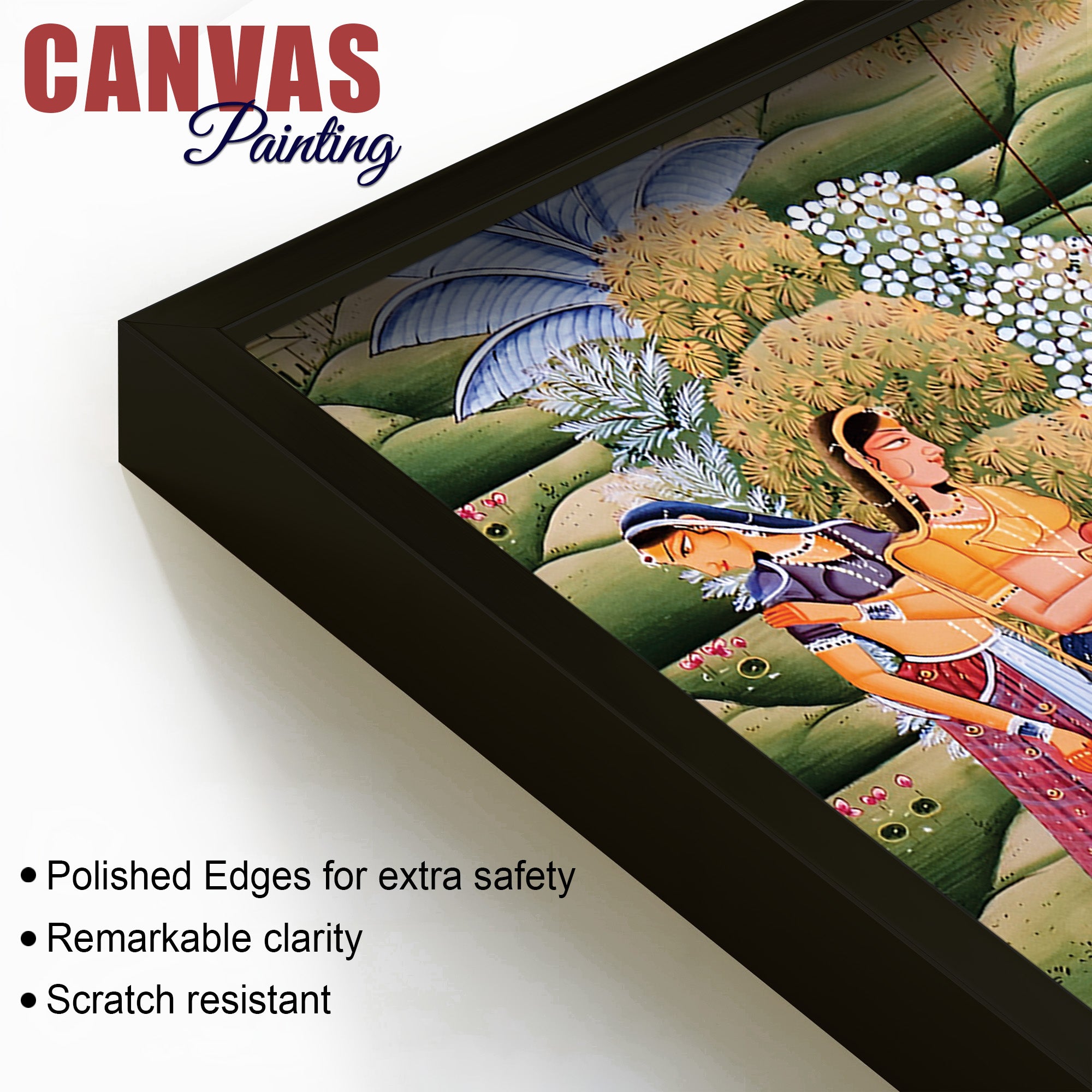 Devotional Krishna Raasleela Wall Painting