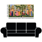 Devotional Krishna Raasleela Wall Painting