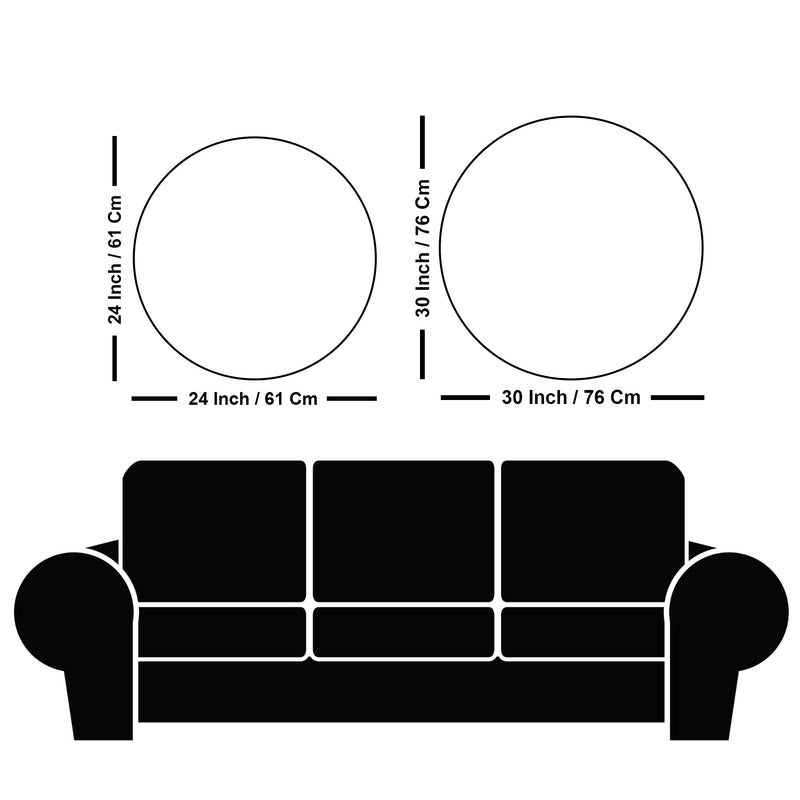 Devotional Krishna Round Frame Painting
