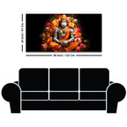 Divine Bajrangbali Calm Pose Canvas for Home & Temple Decor