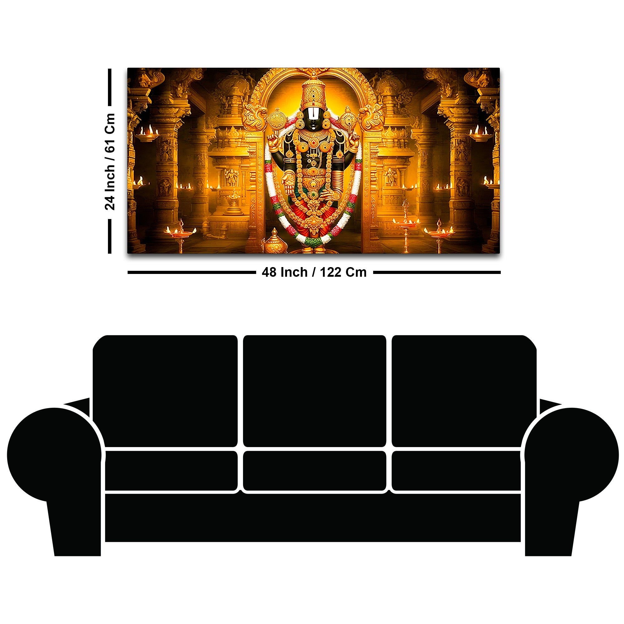 Divine Balaji Canvas Wall Painting for Living Room