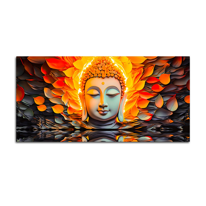 Divine Buddha Canvas Painting for Positive Energy